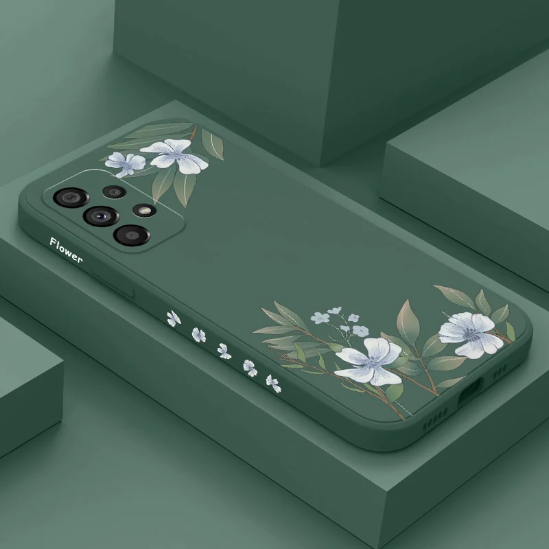 Incontro Fiori Cassa Del Telefono Per Samsung Galaxy A73 A53 A33 A23 A13 A03 A72 A52 A52S A32 A22 A12 A71 A51 A31 A21S 4G 5G Copertura