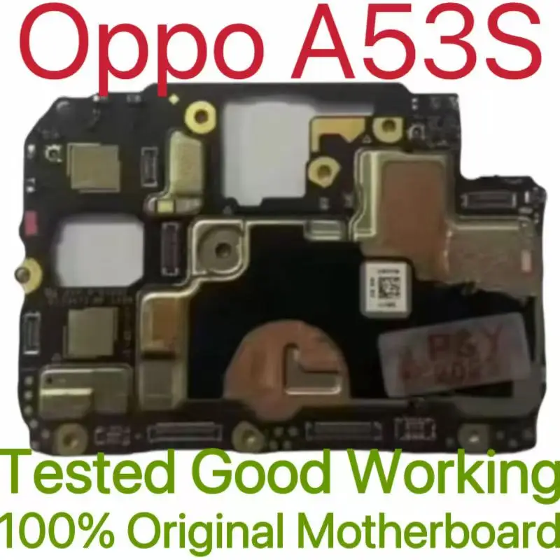Global Version Original Unlocked Motherboard for Oppo A53S  Good Work Fully Tested Circuit Plate Main Logic Board for Oppo A53S