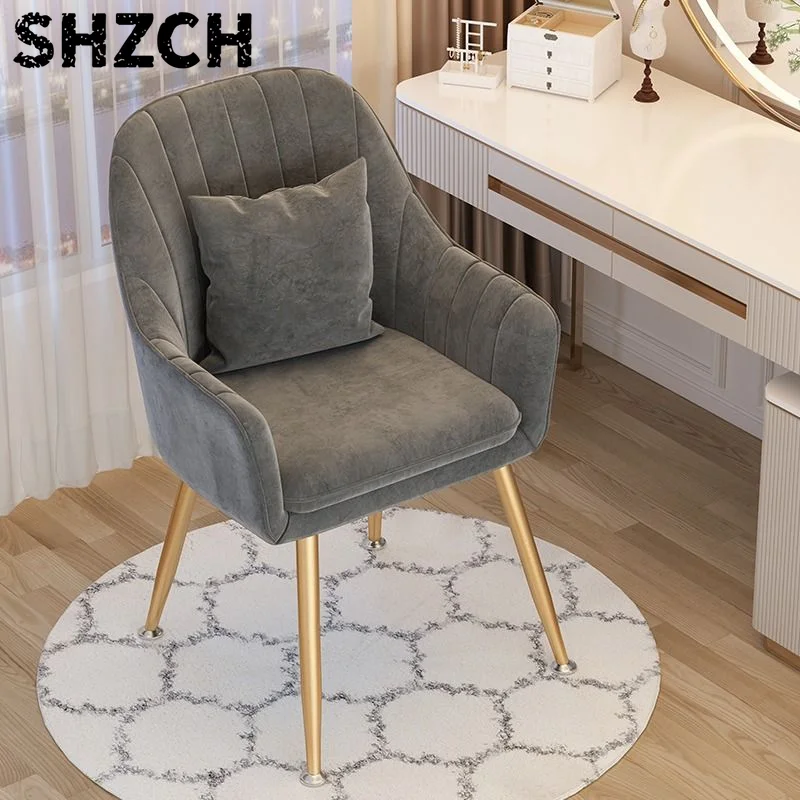 Chairs Makeup Chair for Book Desk Nordic Luxury Dining Chairs Leisure Backrest Vanity Stool Manicure Sillas Chairs for Bedroom