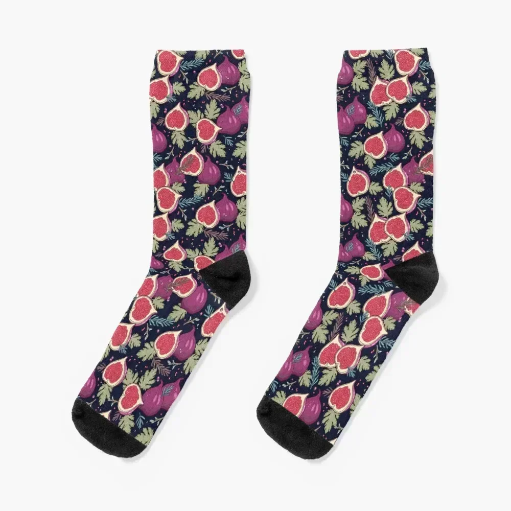 Calcetines de jardín de higos de ensueño, medias deportivas de ciclismo, calcetines locos para hombre y niño, calcetines para mujer