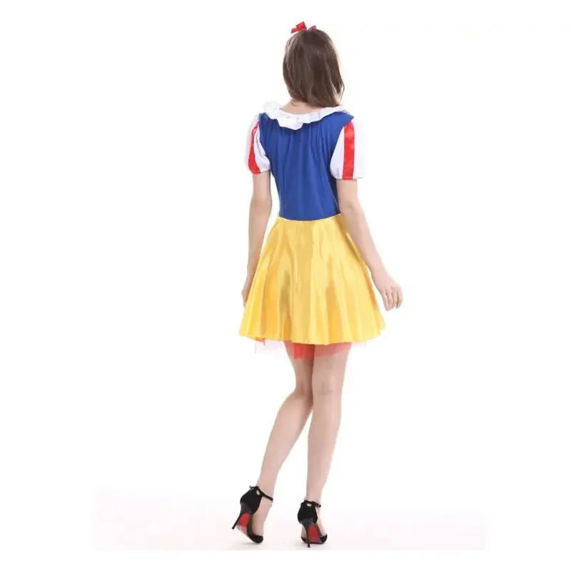 TPRPCO Adult Snow White Costume Women Cosplay Carnival Halloween Dress Girls Fairy Tale Female Fancy Dress Plus Size Party NL128