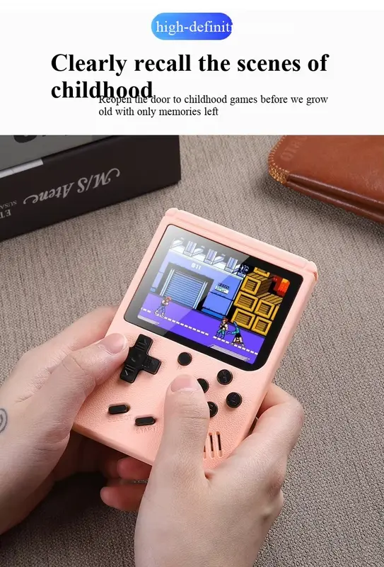 Retro Handheld Games Console Built In 400 Video Portable Gaming Player thumbnail 4