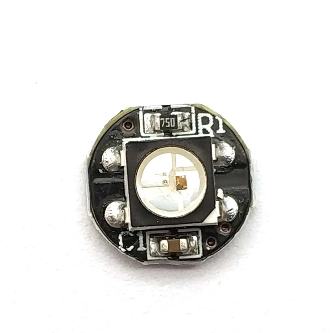 WS2812B WS2812 LED Chip 5050 SMD RGB DC5V Mit Schwarz PCB Board Kühlkörper 9,6mm Durchmesser WS2811 IC Built-inWS2812B WS2812 LED-Chip
