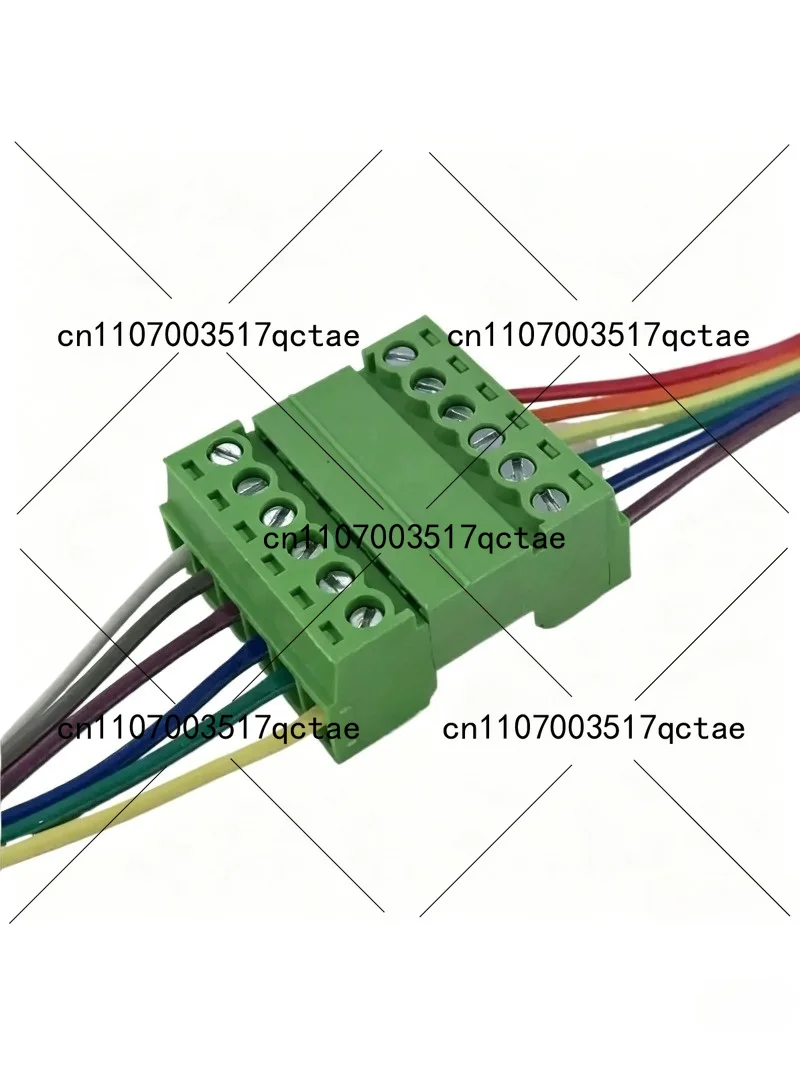 10 Sets 15EDGRK 2EDG 3.81 5.08 7.62mm Terminal Block Male Female Connector 300V 8A Plug-in Air Docking Solderless 2P to 24P