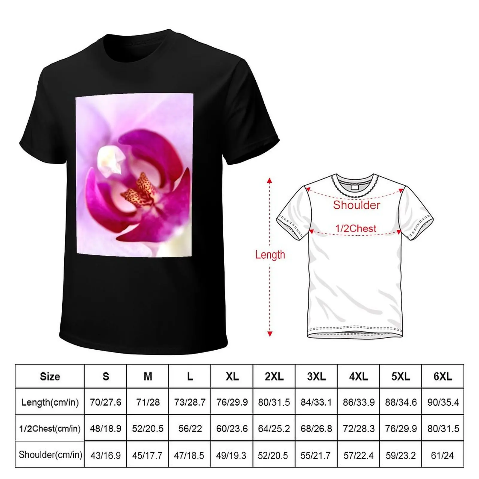 Pink Moth Orchid Center SQ T-Shirt Lightweight Hiking T-Shirt