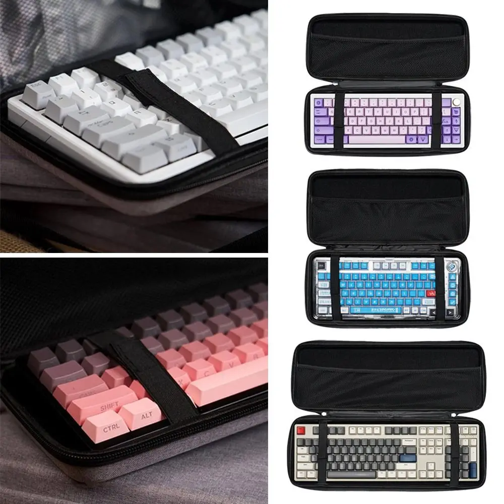Dustproof Mechanical Keyboard Case EVA Hard Shell Carrying Case Water-Resistant Shockproof Keyboard Carrying Bag