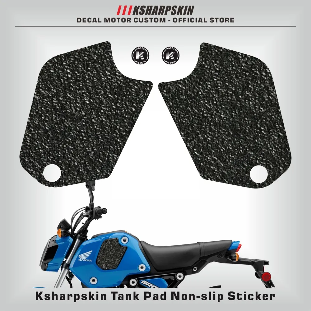 Moto protezione pad serbatoio grip serbatoio carburante pad adesivo benzina ginocchio trazione lato decalcomanie antiscivolo per HONDA GROM 2021-2024