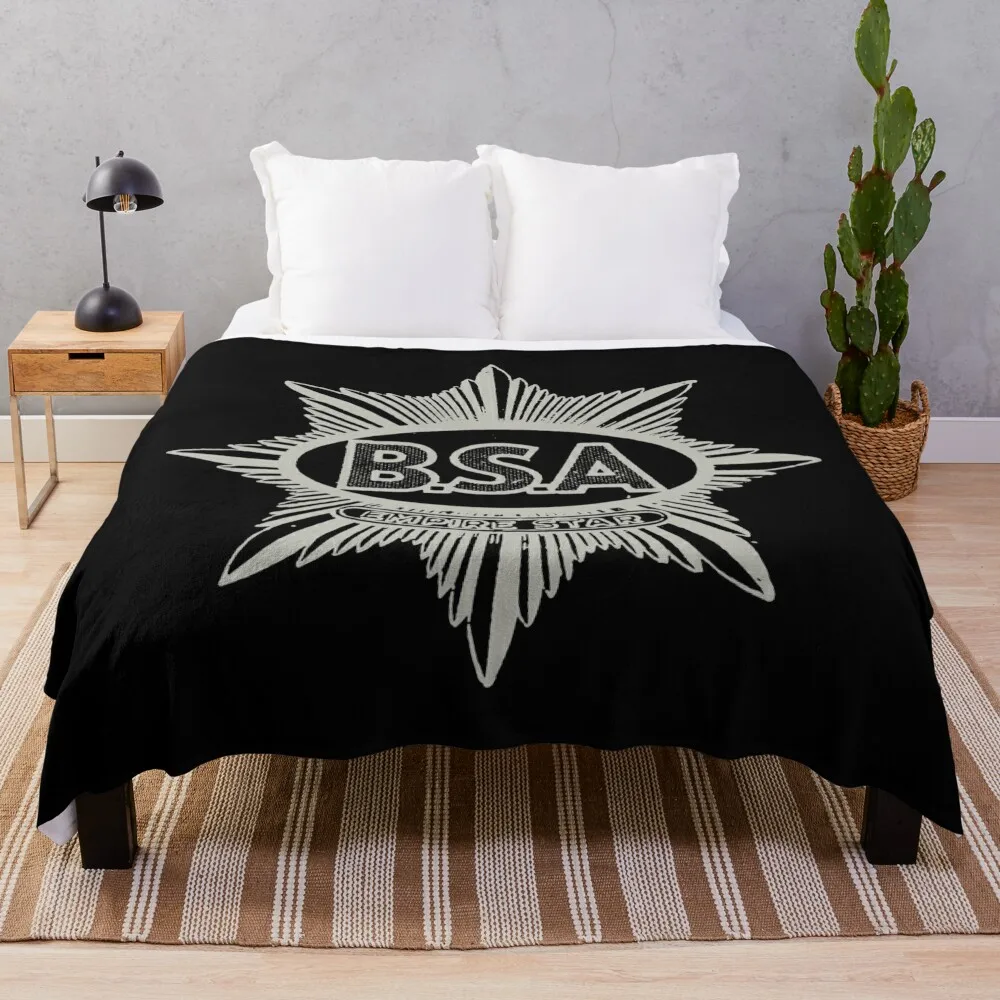 

B.S.A Empire Star Badge Throw Blanket Luxury Thicken Custom Plush Blankets