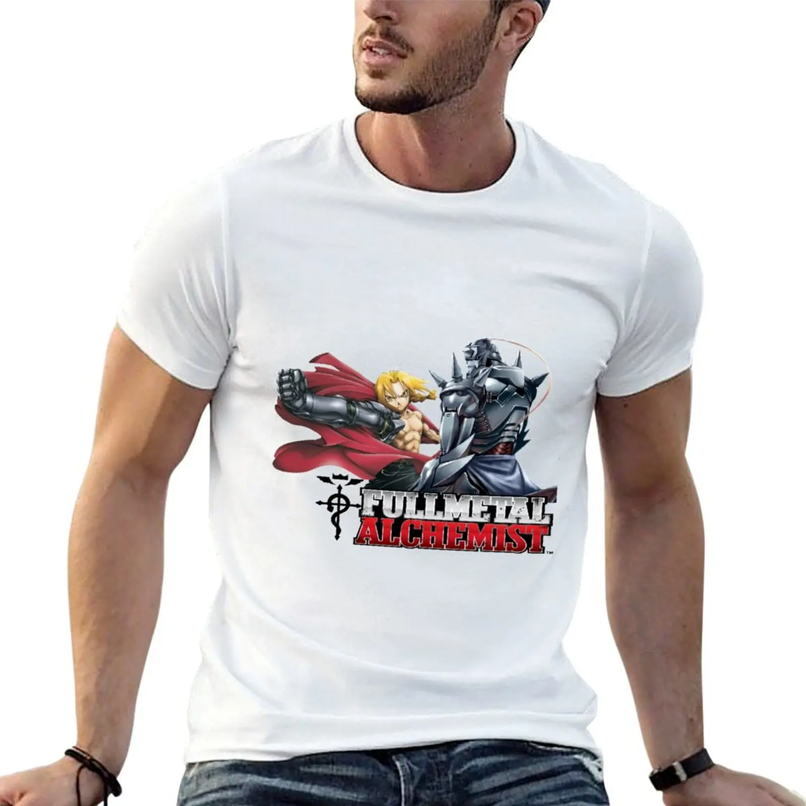 

t for Alchemist t Full man 100% tees graphic shirts cotton Metal man T-Shirt shirts
