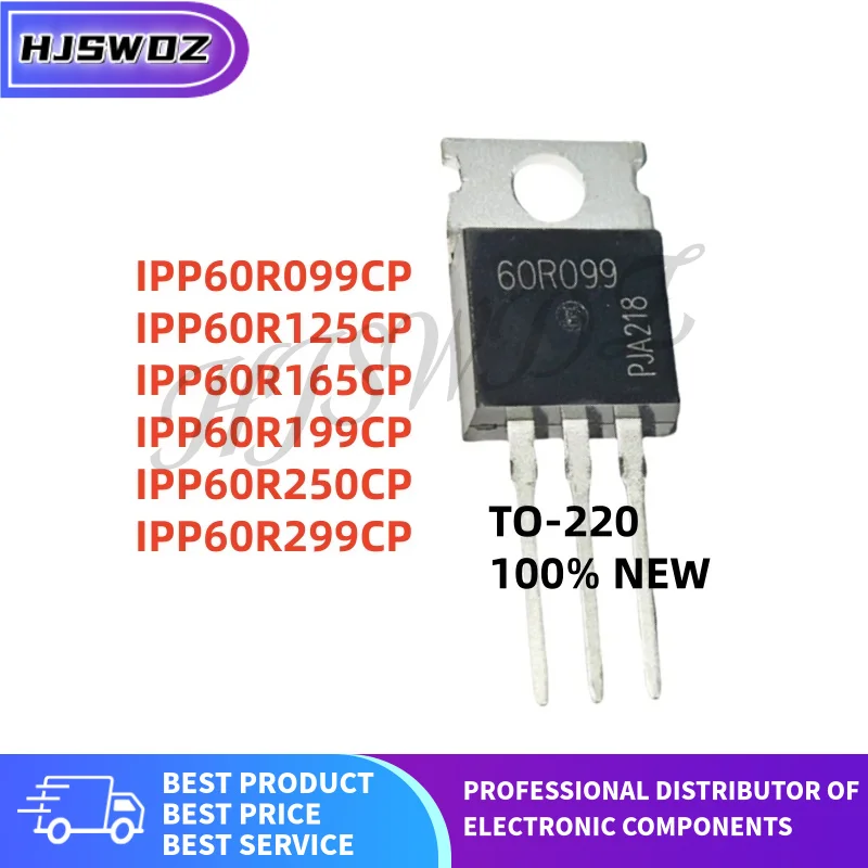 10Pcs TO-220 6R199P 6R165P 6R125P 6R250P 6R099P 6R299P IPP60R199CP IPP60R165CP IPP60R125CP IPP60R250CP IPP60R099CP IPP60R299CP