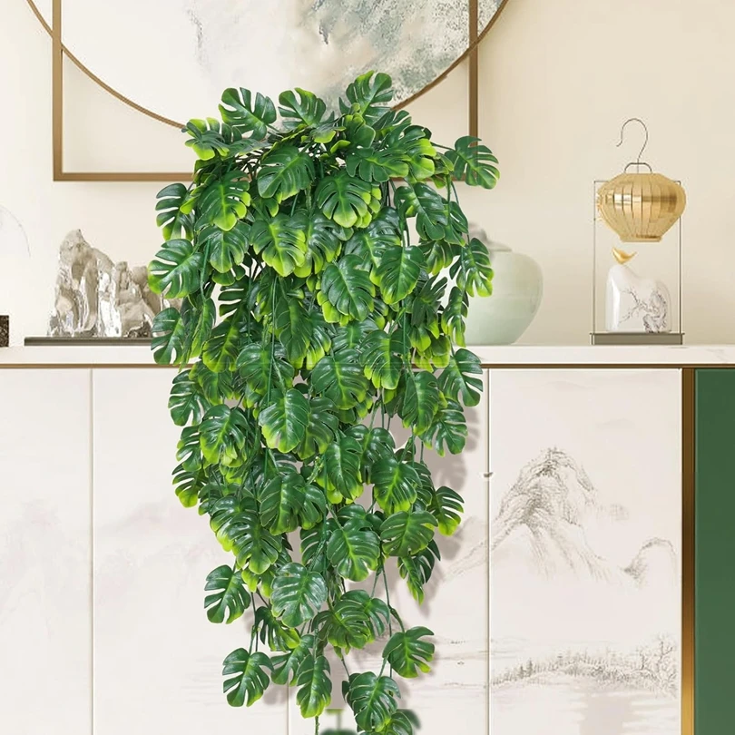 

Artificial Plants Turtle Leaf Ultraviolet Christmas Wedding Home Room Table Gift Decor Garden Yard Hanging Wall Rattan DIY Cheap