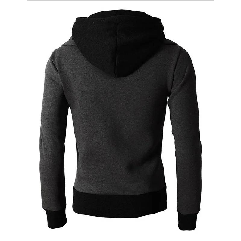 2024 New Autumn Men Sweatshirts Long Sleeve Jacket Hoodie Zipper Closure Jacket Male Hoodies Sweatshirt Slim Fit Male Clothing