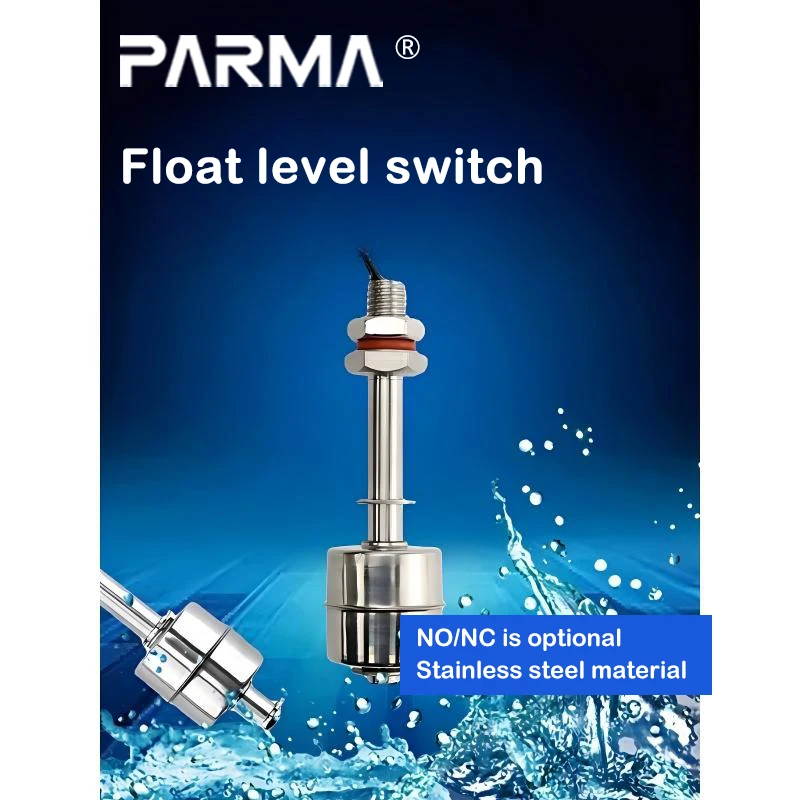 Stainless steel float level switch, water level detector, low water level alarm, full water level alarm, overflow and leakage se