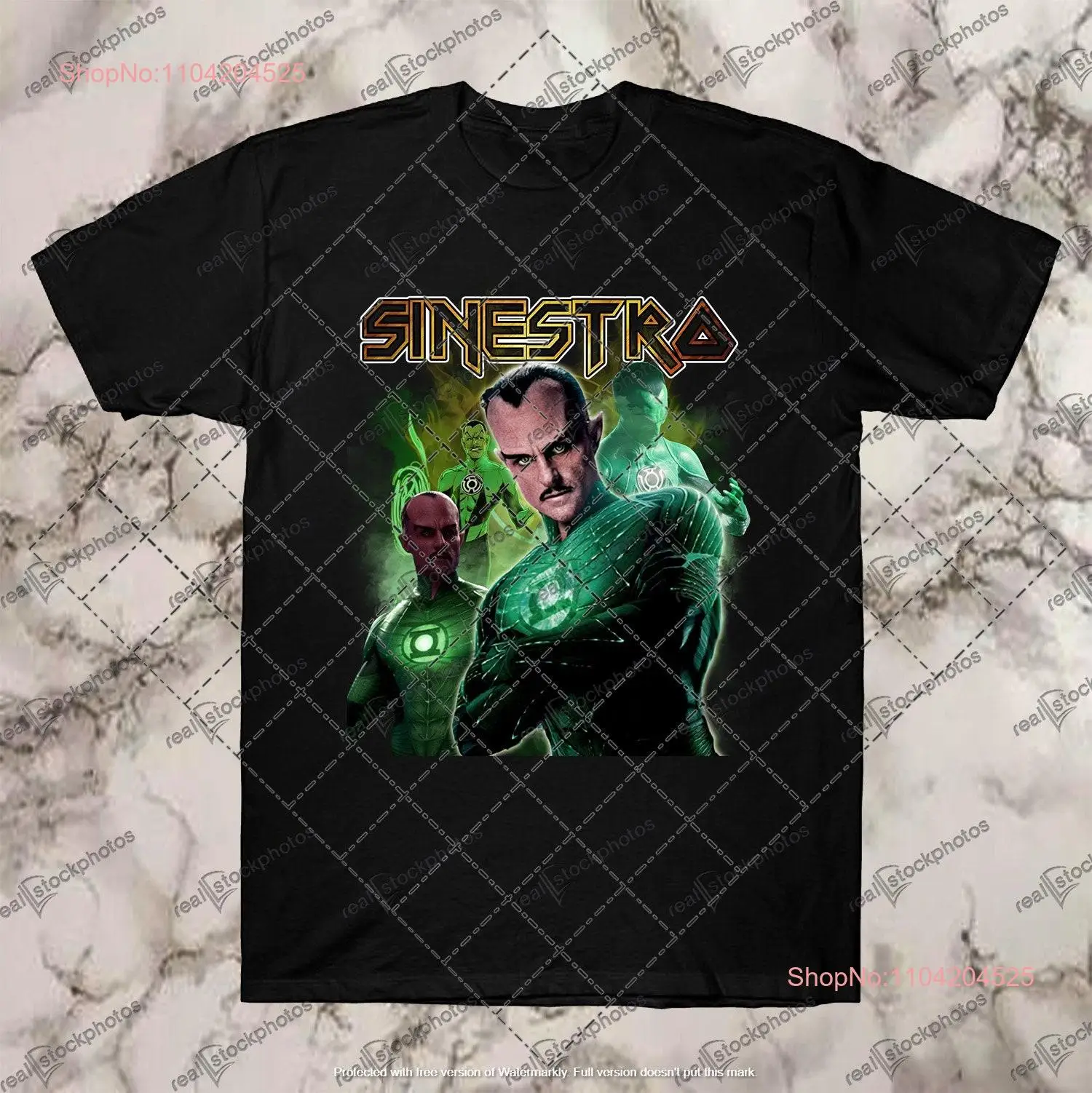 SINESTRO Green Latern T ShirT SweaT Sweater long or short sleeves