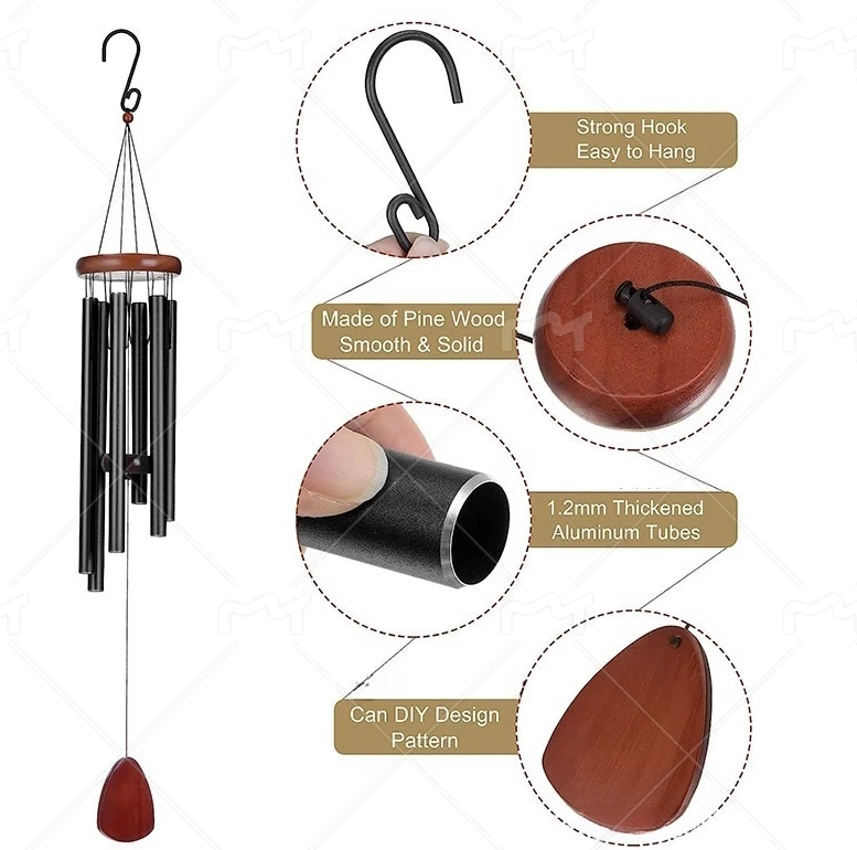 

New Pet Memorial Aluminum Wind Chimes Gifts for Dogs Lovers Dog and Cat Wind Chimes for Outside Door Windchimes Memorial Gift