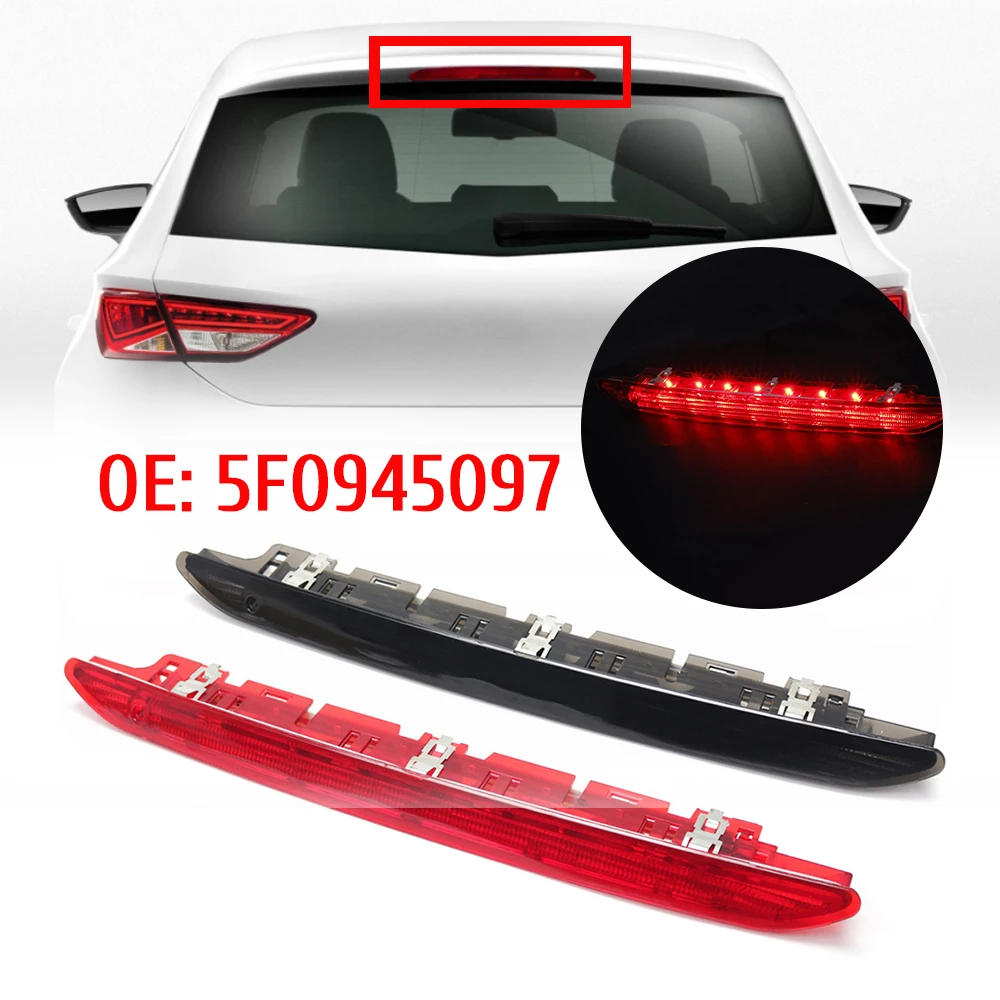 Waterproof Red LED High Mount Stop Light 3rdThird Brake Light Rear Stop Lamp For SEAT LEON 2011-2016