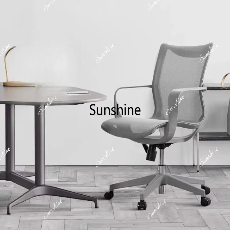 Ventilation Rolling Office Chair Wheels Armrest Swivel Computer Gaming Chairs Design Pink Silla De Escritorio Home Office