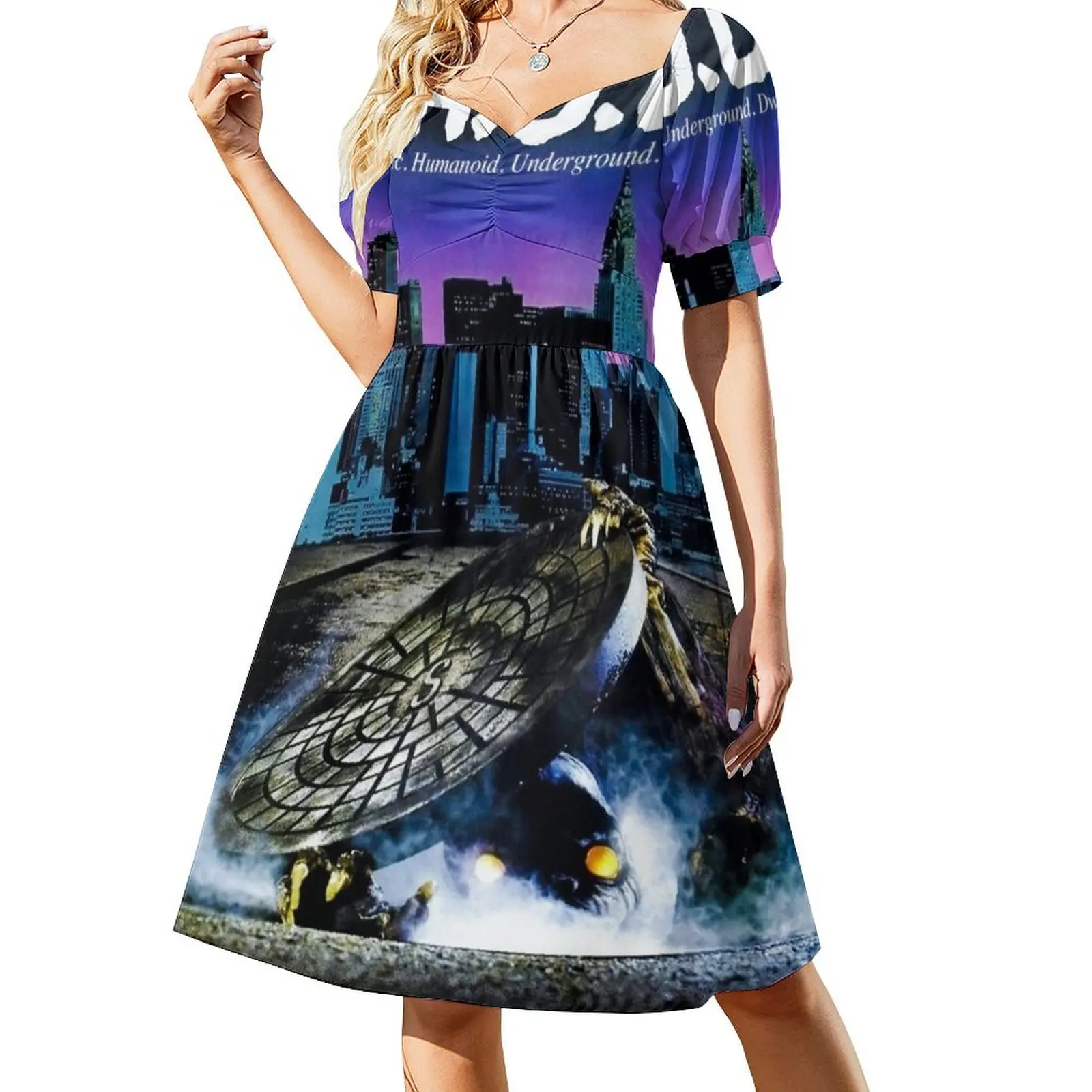 

C.H.U.D. Movie Poster Short-Sleeved Dress women's clothing summer 2025 novelties Women's dresses party dresses woman