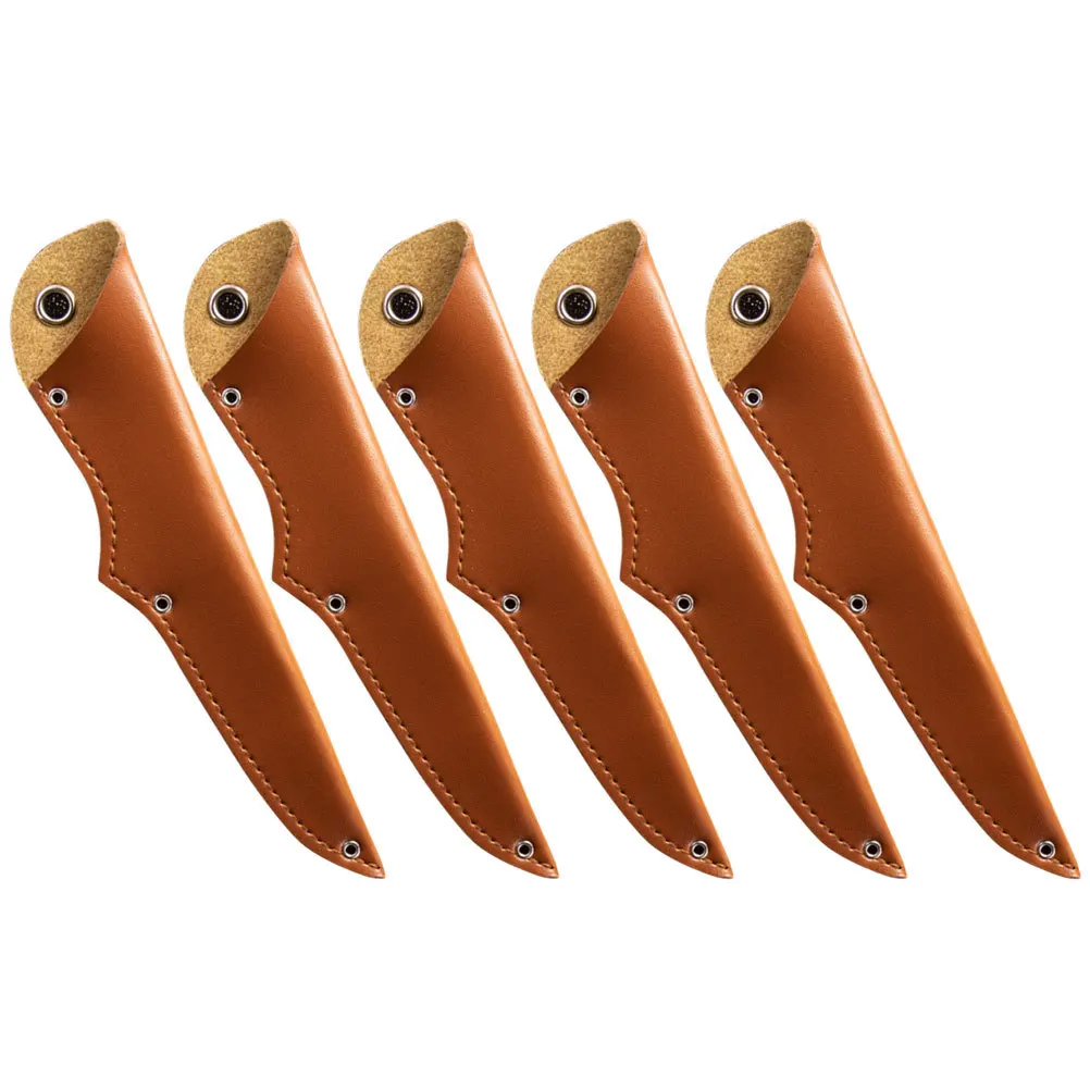 5Pcs Household Cutter Covers Premium PU Material Lightweight Portable Cutter Protector Compact Sleeve Wear Resistant for Travel