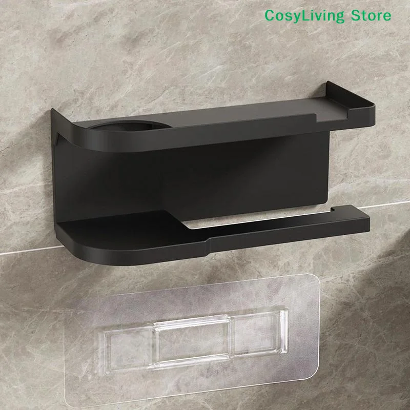 [CL]Toilet Paper Holder Plastic Storage Rack Kitchen Towel Placement Of Seasoning Bottles Bathroom Wall Roll Of Paper Storage view 4