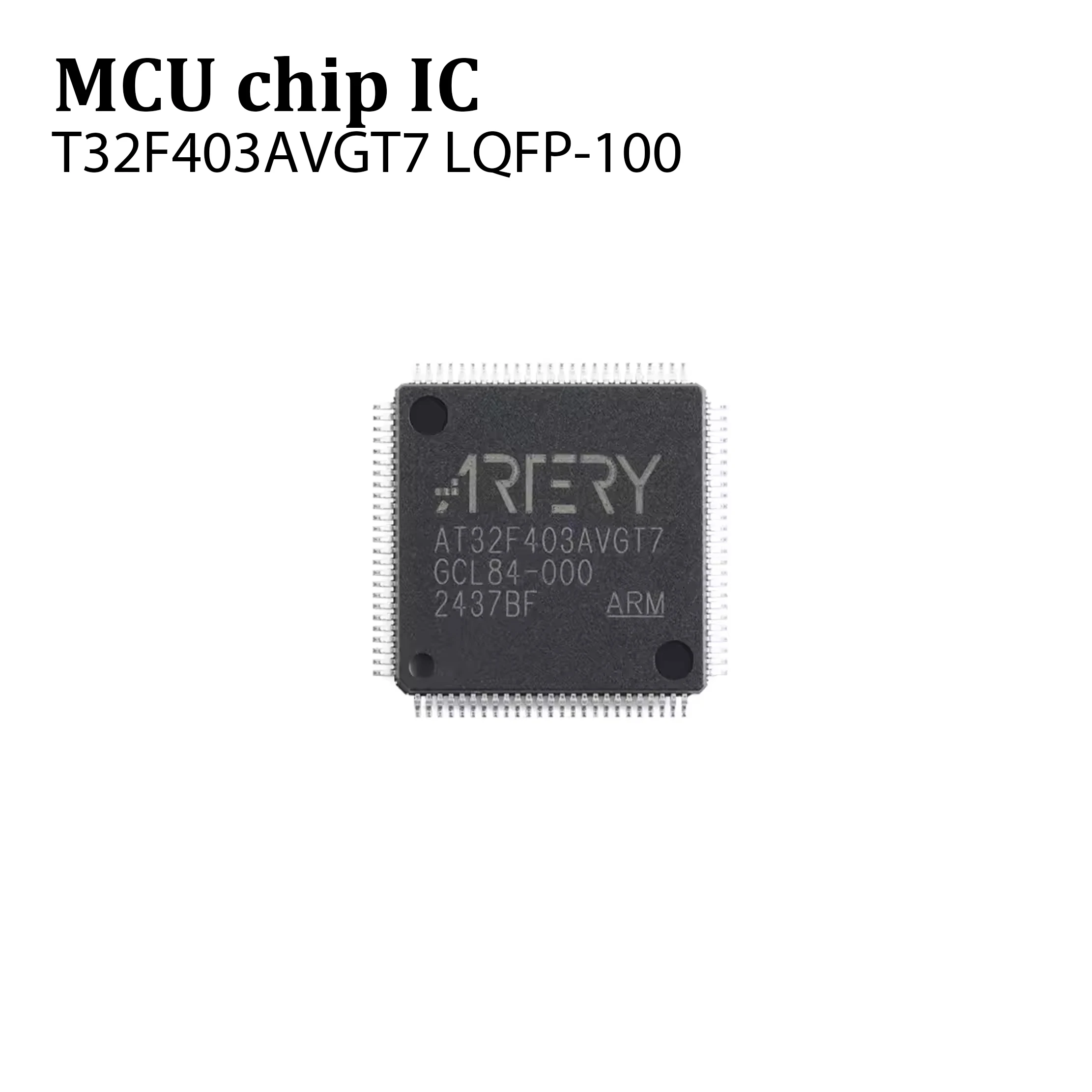 2pcs/lot AT32F407VGT7 AT32F407 407VGT7 LQFP100 Microcontroller chips in stock