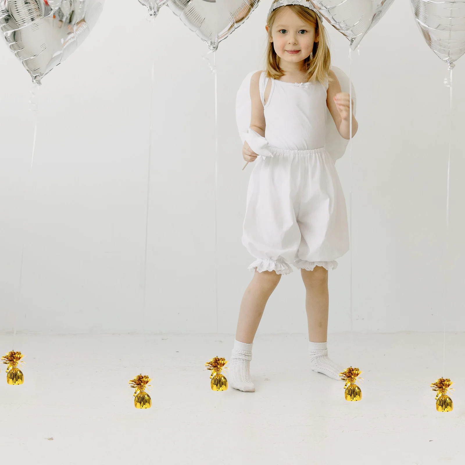 

4pcs Weights Decorative Party Balloon Holders For Table Indoor Outdoor Wedding Christmas Event Balloon Weight Block