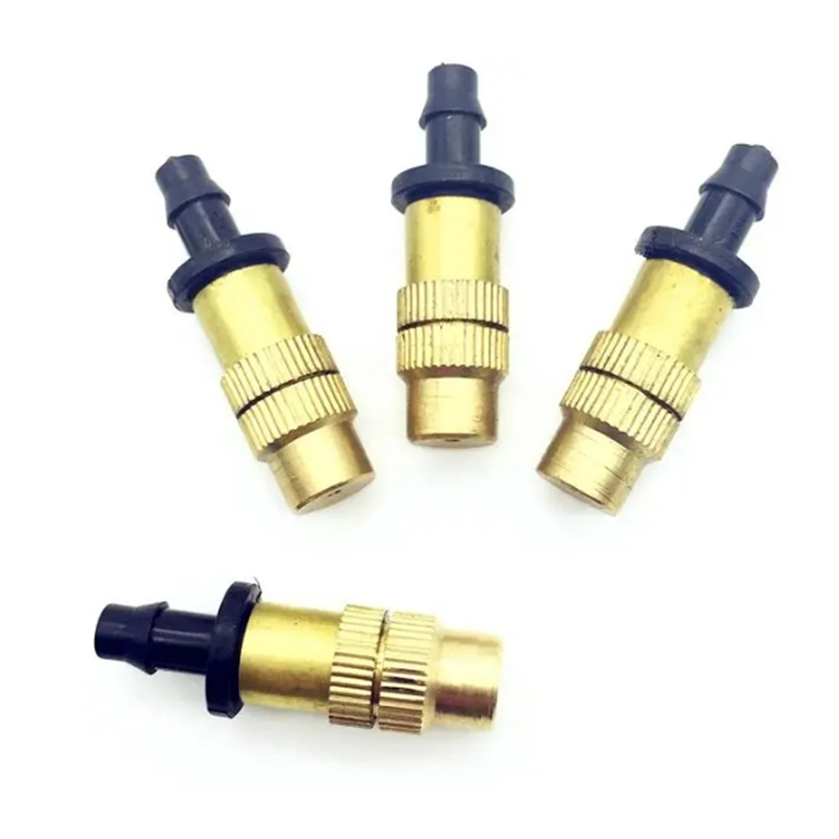 Brass Atomization Mist Nozzle 4/7mm 6mm 8mm Interface Barb Spray Head Garden Greenhouse Irrigation Cooling Humidifying Sprinkler