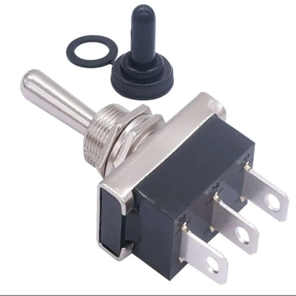 Heavy Duty On / Off / On Toggle Rocker Switch 25 AMP Rated 12v / 24v 3 Way Positions Cap Waterproof Power Button Switch