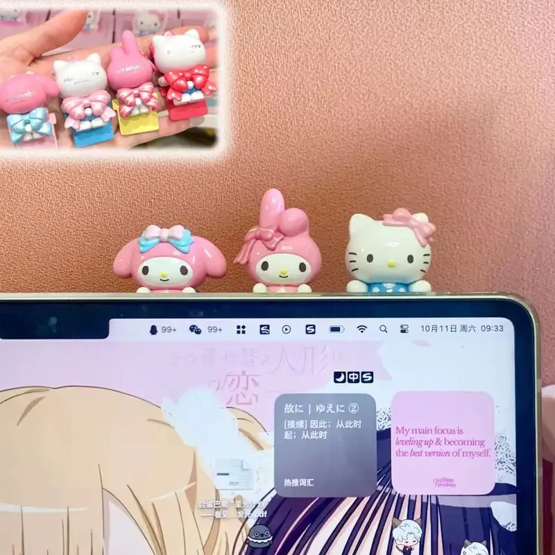 

Sanrio Kuromi Melody Hipper Bow Sweetheart Series слепая коробка аниме фигурка коллекция настольный телефон украшения подарок для девочки