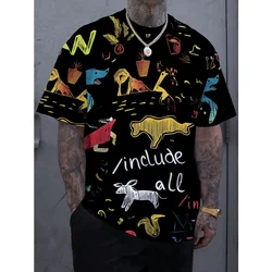 3D Printed Nicaragua Venezuela T-Shirt For Men Women Flower Tree Pattern Tees Summer Loose Round Neck Tops Short Sleeve T Shirts