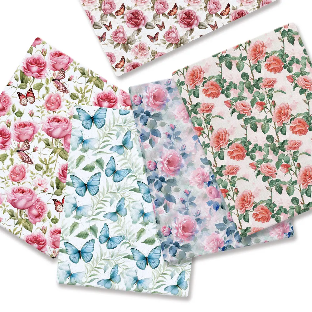 3D Seamless Pattern 50*140cm Polyester Cotton Fabric Hot DIY Sewing Quilting Fabric Needlework Material DIY Cloth Handmade