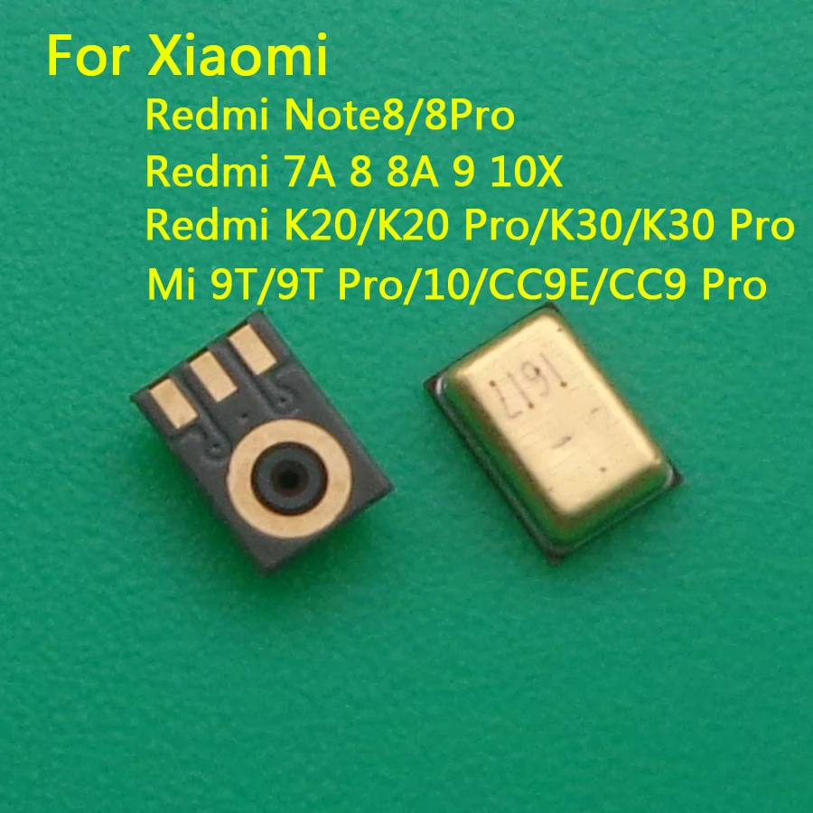 10-20 قطعة ميكروفون داخلي استقبال المتكلم ل Xiaomi Redmi ملاحظة 8 برو K20Pro K20 K30 9T 7A 8A 9 Mi 10 Mi10 CC9E CC9 Note8 ميكروفون