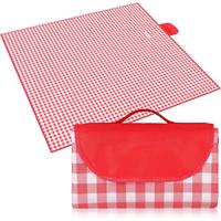 Picnic Blanket, Waterproof Picnic Blanket 200X200Cm, Waterproof Picnic Tablecloth, Foldable Picnic Mat with Handle, Suitable for Hiking, Traveling, Camping, Outdoor and Party