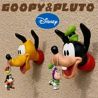 Disney Pluto Adhesive Hook Anime Kitchen Bathroom Strong Hook Cartoon Home Decoration Ornaments Household Wall Hanging Door Hook
