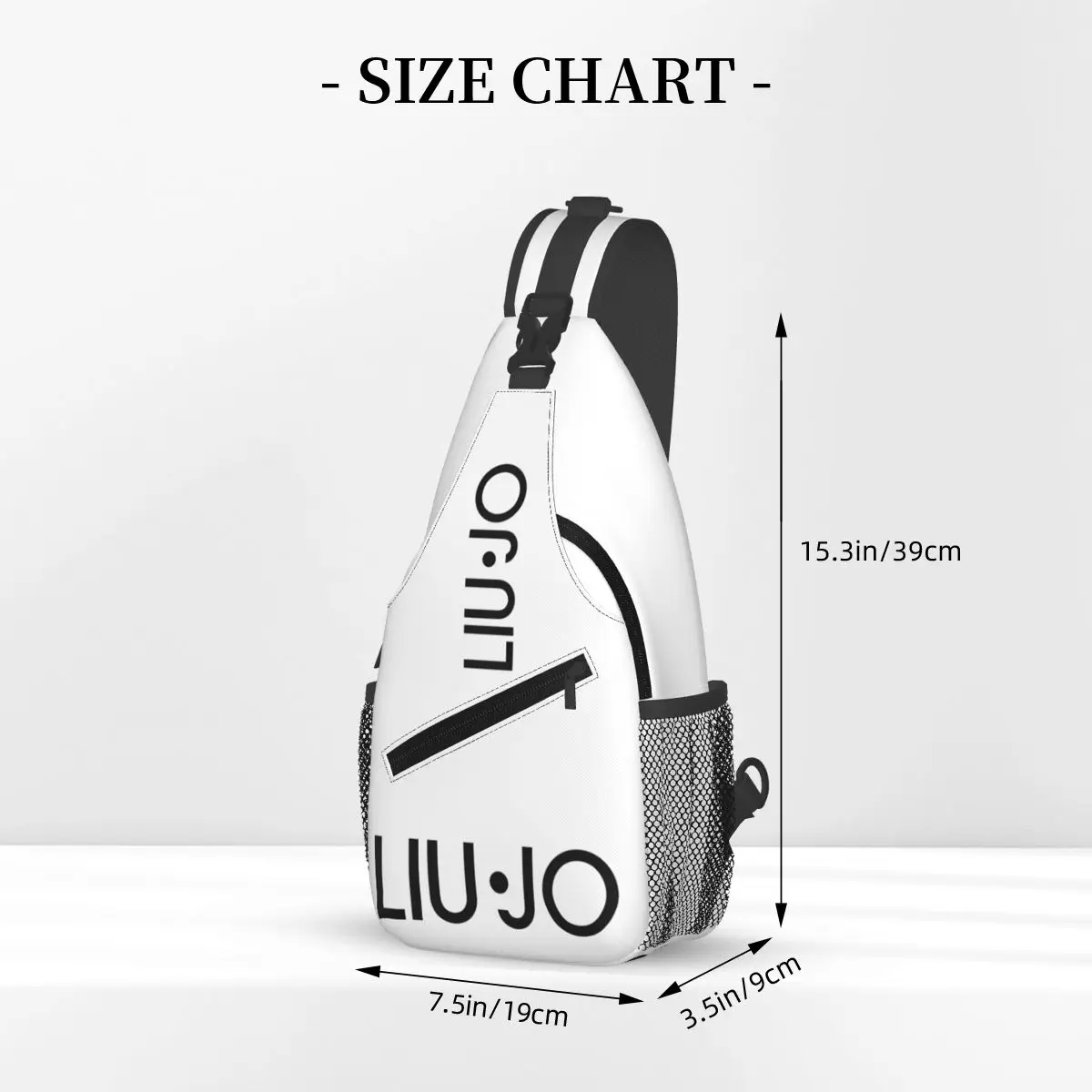 Liu Jo Sling Bag Peito Crossbody Ombro Sling Mochila Caminhadas Viagem Daypacks Legal Bookbag