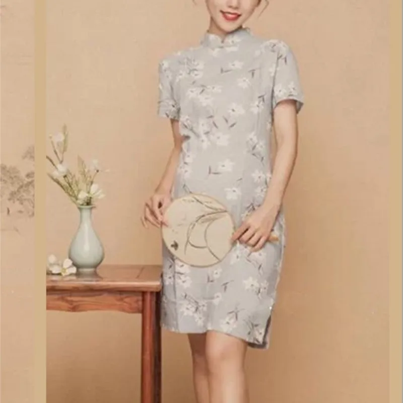 Chinese style pregnant woman photography dress studio retro mother art photo cheongsam