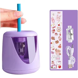 Automatic electric pencil sharpener battery kawaii cute stationery for office, student and school supplies