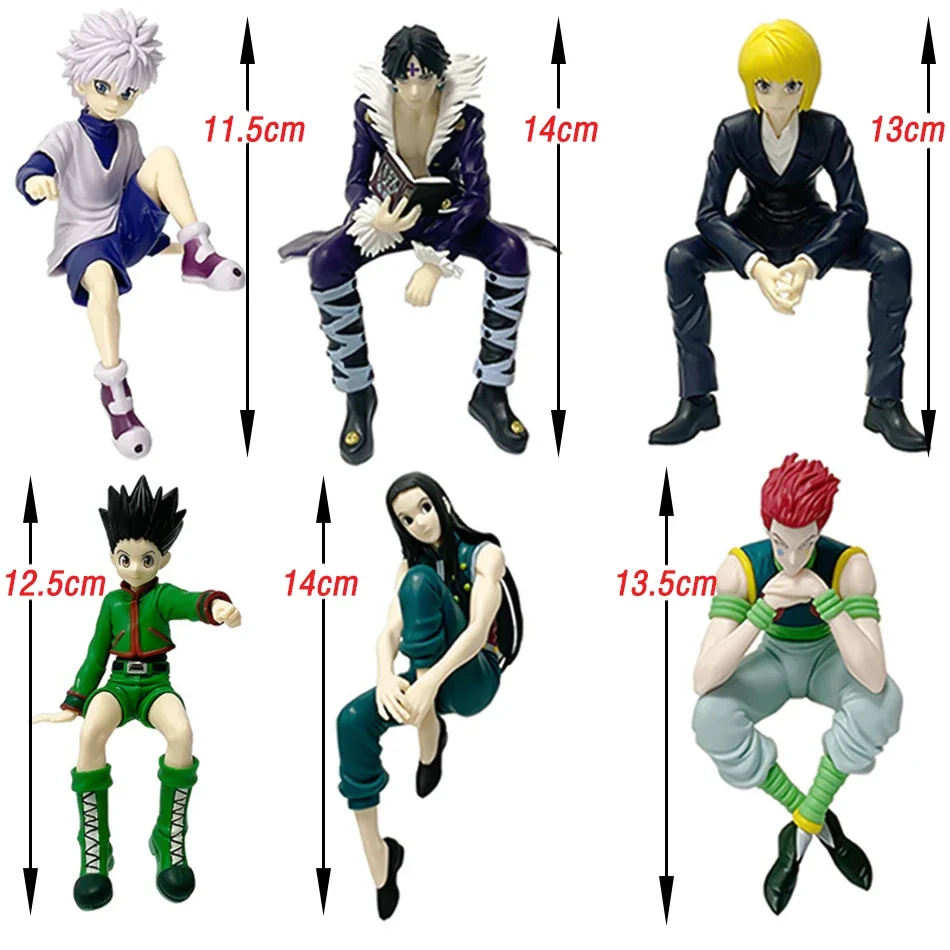 Anime Hunter X Hunter 11-14cm Gon Freecss Alluka Zoldyck Action Figure Chrollo Lucilfer/Kurapika PVC Model Figure Toys Kids Gift image 6