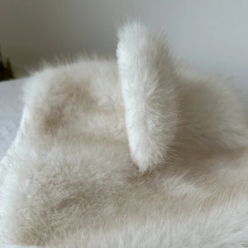 Winter Plush Hat Outdoor Cycling Ear Protection Fluffy Hats Thickened Warm Hat Casual Fleece Girls Hat Women\'s Warmth Essentials