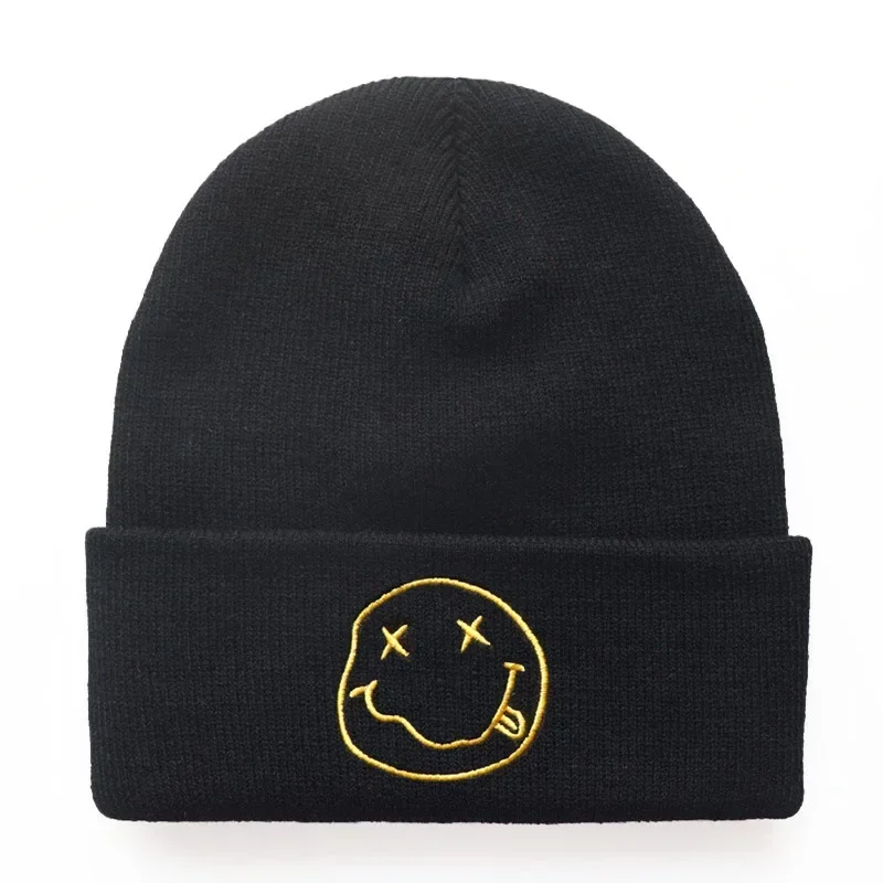 Winter Women Men's Caps Embroidered Knitted Hat  Warm Knitted Hats Sports Outdoor Beanies