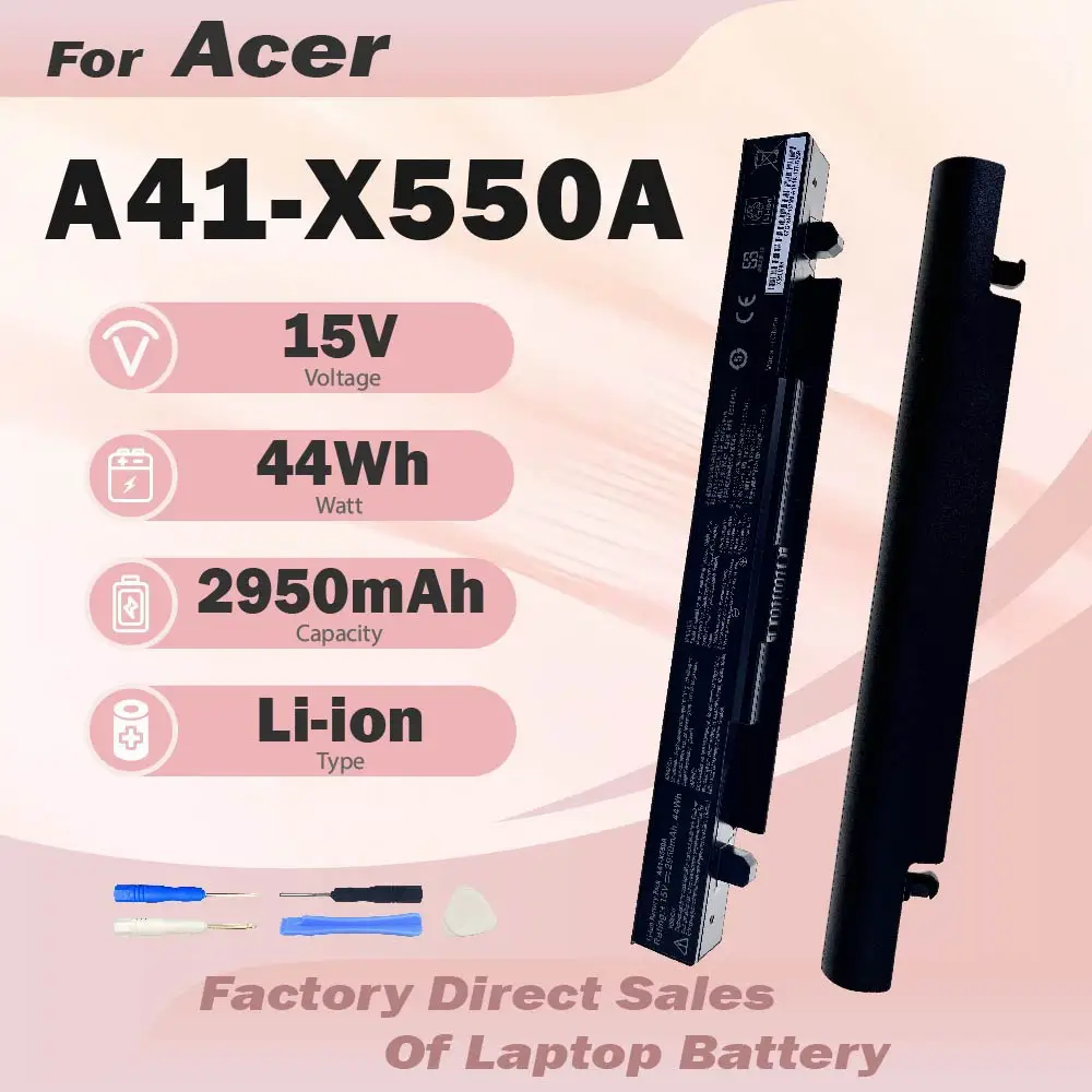 Battery for Asus A41-X550A A41-X550 R510C X550C X550L X550J R510L X550CA X552E X550V K550L F550V X550A P550C X550EA X550D R510 X