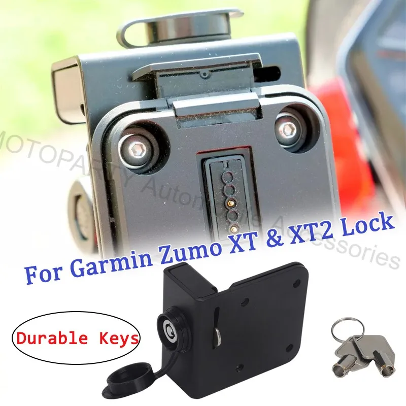 Kit de bloqueo con llaves sólidas de aluminio para Garmin Zumo XT y XT2, soporte de bloqueo para GPS, repuesto