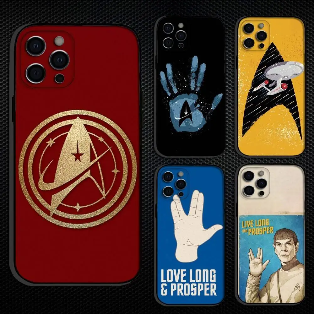 

Classic S-Star T-Trek S-Ships Phone Case For iPhone 16,15,14,13,12,11 Plus,Pro Max, Others Soft Black Cover