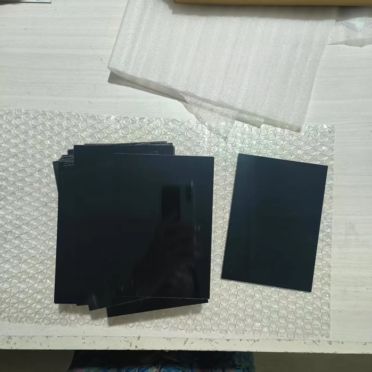 20pcs/50pcs A6 Black Aluminium Plate for Laser Engraving Sign Nameplate Laser Marking advertising 0.45 thickness