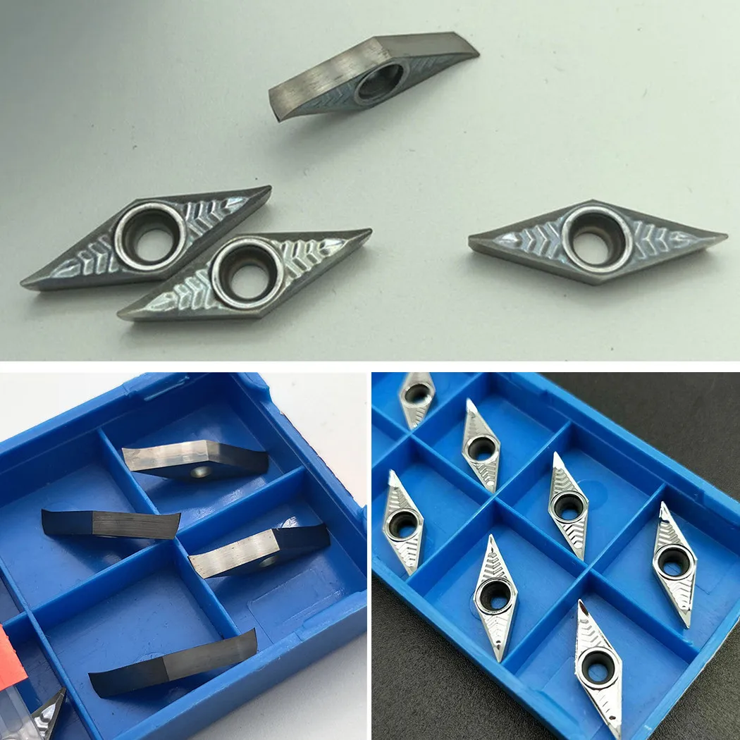 Płytki tokarskie z węglika spiekanego do aluminium CNC, aluminiowe VCGT110302-AK H01 VCGT220.5-AK, wymienne płytki do oprawek narzędziowych