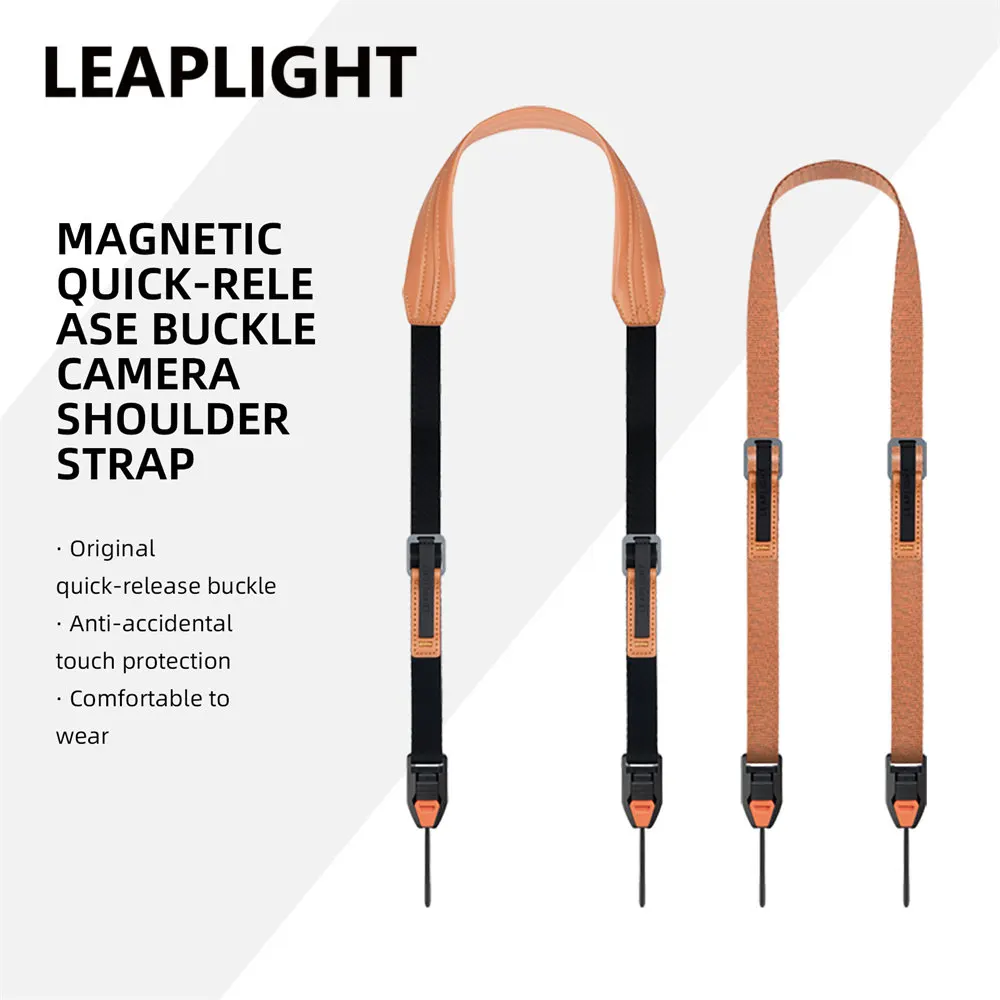 

LEAPLIGHT Magnetic Quick-Release Camera Shoulder Strap 90KG Strong Load-Bearing Capacity Camera Strap for Sony Canon DSLR Camera