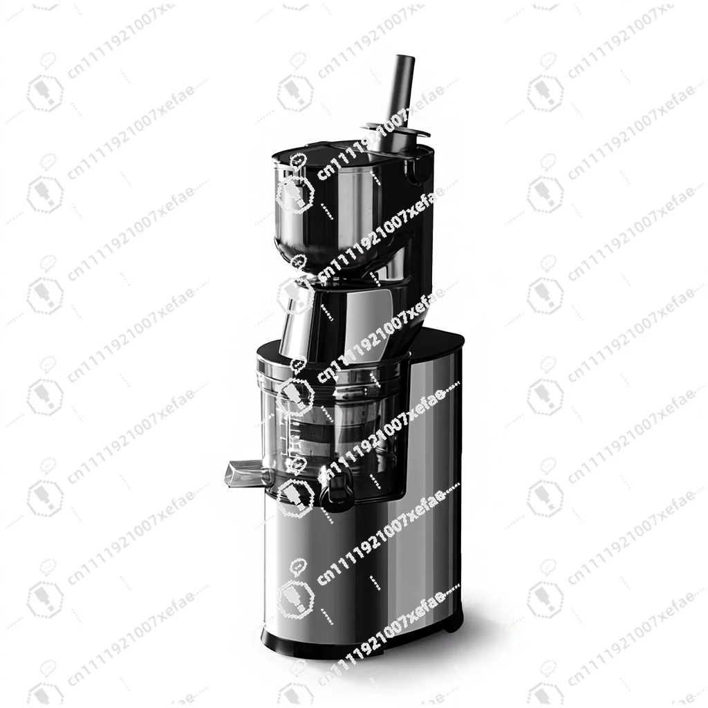 

500W stainless steel electric slow juicer, self-cleaning reverse function 500ml large mouth 120mm household