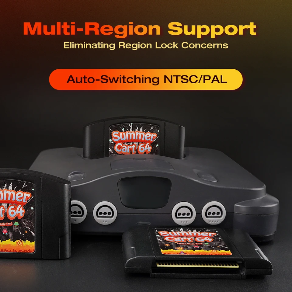 ニンテンドー64 ソフト SummerCart64 Everdrive SummerCart64 32GB SD Card Adapter for Nintendo 64