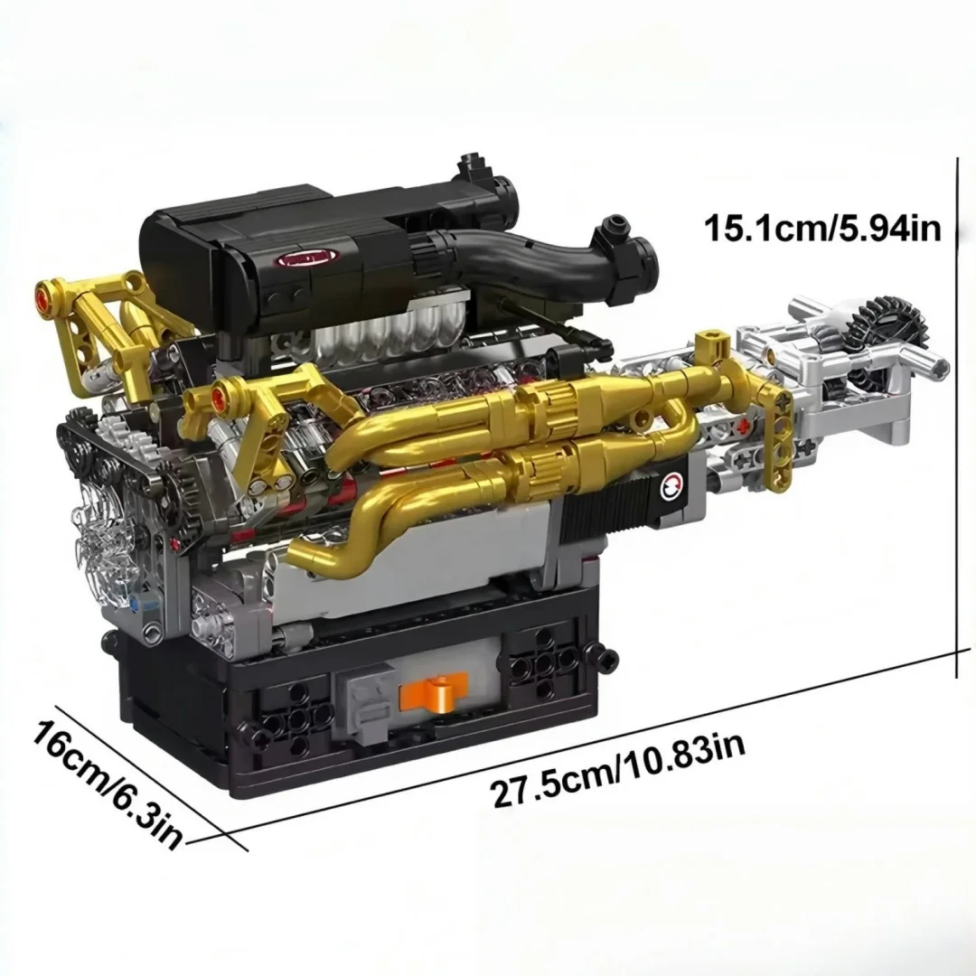 Technische 974PCS Mold King Valkyrie V12 Motor Bouwstenen Set Baksteen DIY Montage voor Volwassenen Speelgoed voor Kinderen Geschenken
