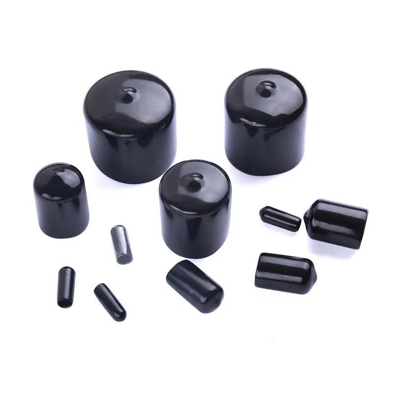 Cap Hole Cover Rubber End Threaded Sheath Thread Caps Silicone Screw Seals Plug Protective Sleeve Stopper Black Outer Blanking
